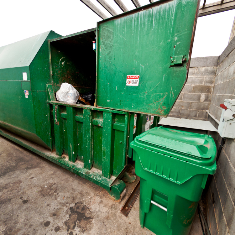 Dumpster Walls and Surrounding Block Enclosures